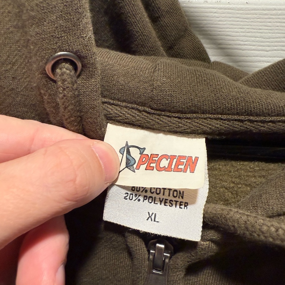 WRV Brown Zip-Up Hoodie - Picture 3 of 3